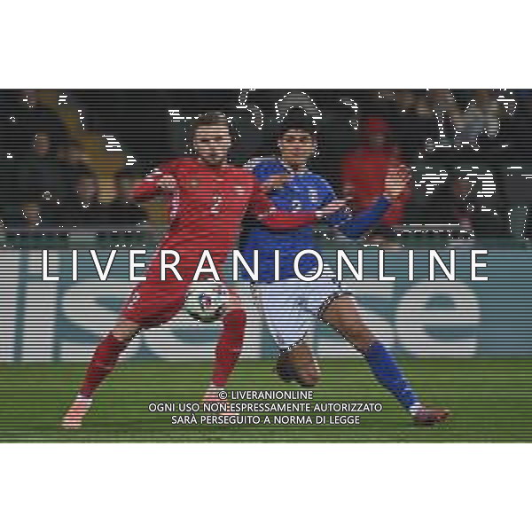 TVRG Moldova vs Italia nella foto Oleg Reabciuk (Moldova) e Raoul Bellanova (Italia) Chisinau (MOL) 13-11-2025 Stadio Zimbru Moldova vs Italia Qualificazioni Mondiali 2026 Gruppo I - 9a giornata foto Roberto Garavaglia/Agenzia Aldo Liverani sas