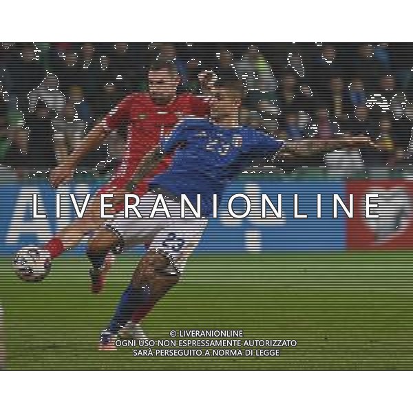 TVRG Moldova vs Italia nella foto Artur Ionita (Moldova) e Gianluca Mancini (Italia) Chisinau (MOL) 13-11-2025 Stadio Zimbru Moldova vs Italia Qualificazioni Mondiali 2026 Gruppo I - 9a giornata foto Roberto Garavaglia/Agenzia Aldo Liverani sas