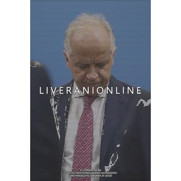 Roma 13 Novembre 2025 Conferenza stampa del Presidente del Consiglio Giorgia Meloni e del Primo Ministro Albanese Edi Rama a seguito del Primo Vertice Intergovernativo tra Italia ed Albania. Nella Foto: Matteo Piantedosi Foto Credit: Andrea Bracaglia- AGENZIA ALDO LIVERANI SAS