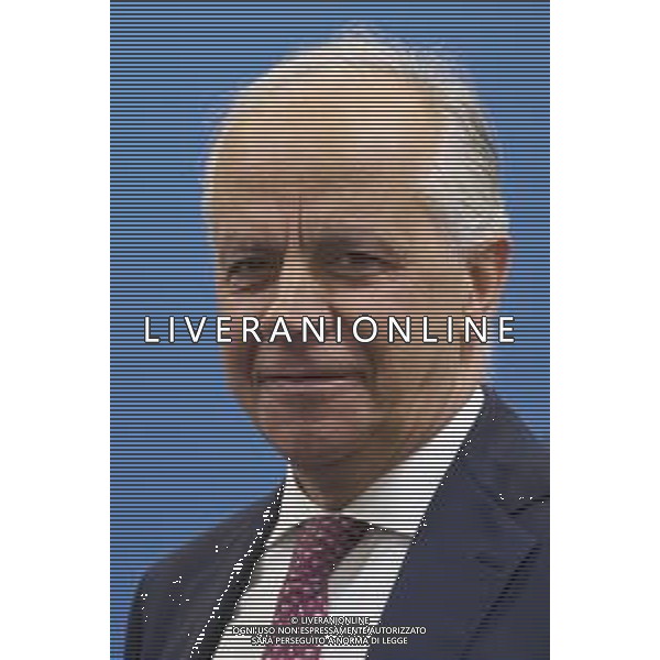 Roma 13 Novembre 2025 Conferenza stampa del Presidente del Consiglio Giorgia Meloni e del Primo Ministro Albanese Edi Rama a seguito del Primo Vertice Intergovernativo tra Italia ed Albania. Nella Foto: Matteo Piantedosi Foto Credit: Andrea Bracaglia- AGENZIA ALDO LIVERANI SAS