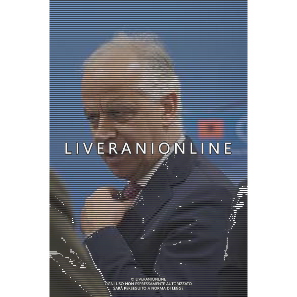Roma 13 Novembre 2025 Conferenza stampa del Presidente del Consiglio Giorgia Meloni e del Primo Ministro Albanese Edi Rama a seguito del Primo Vertice Intergovernativo tra Italia ed Albania. Nella Foto: Matteo Piantedosi Foto Credit: Andrea Bracaglia- AGENZIA ALDO LIVERANI SAS