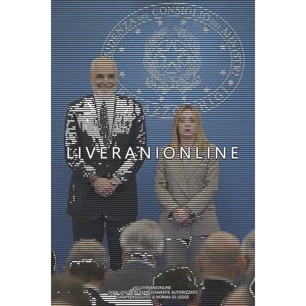 Roma 13 Novembre 2025 Conferenza stampa del Presidente del Consiglio Giorgia Meloni e del Primo Ministro Albanese Edi Rama a seguito del Primo Vertice Intergovernativo tra Italia ed Albania. Nella Foto: Edi Rama, Giorgia Meloni Foto Credit: Andrea Bracaglia- AGENZIA ALDO LIVERANI SAS