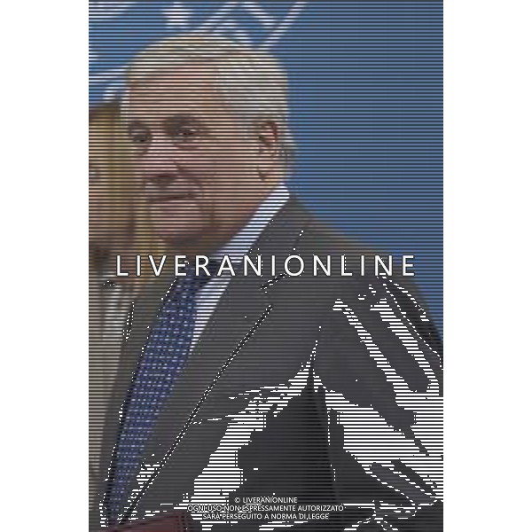 Roma 13 Novembre 2025 Conferenza stampa del Presidente del Consiglio Giorgia Meloni e del Primo Ministro Albanese Edi Rama a seguito del Primo Vertice Intergovernativo tra Italia ed Albania. Nella Foto: Antonio Tajani Foto Credit: Andrea Bracaglia- AGENZIA ALDO LIVERANI SAS
