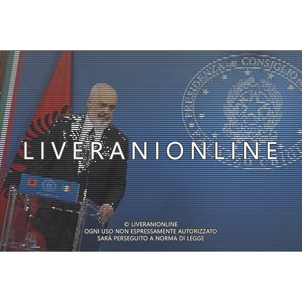 Roma 13 Novembre 2025 Conferenza stampa del Presidente del Consiglio Giorgia Meloni e del Primo Ministro Albanese Edi Rama a seguito del Primo Vertice Intergovernativo tra Italia ed Albania. Nella Foto: Edi Rama Foto Credit: Andrea Bracaglia- AGENZIA ALDO LIVERANI SAS