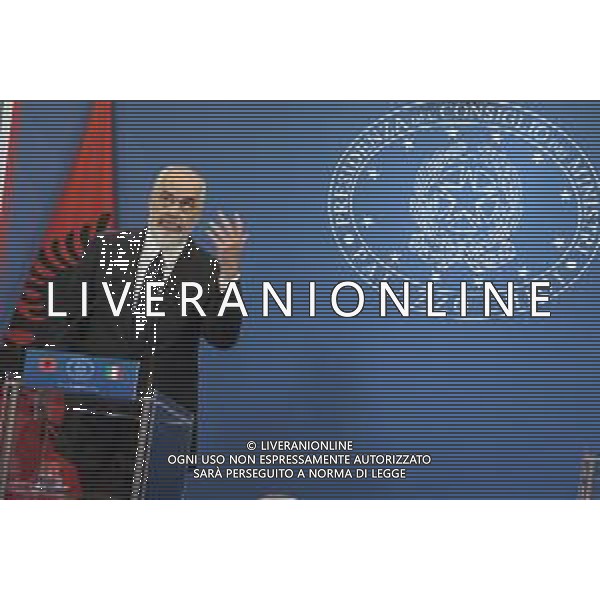 Roma 13 Novembre 2025 Conferenza stampa del Presidente del Consiglio Giorgia Meloni e del Primo Ministro Albanese Edi Rama a seguito del Primo Vertice Intergovernativo tra Italia ed Albania. Nella Foto: Edi Rama Foto Credit: Andrea Bracaglia- AGENZIA ALDO LIVERANI SAS