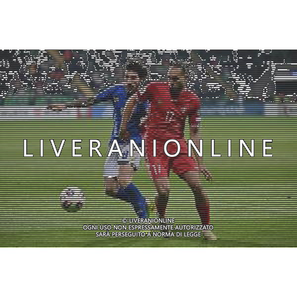 TVRG Moldova vs Italia nella foto Sandro Tonali (Italia) e Virgiliu Postolachi (Moldova) Chisinau (MOL) 13-11-2025 Stadio Zimbru Moldova vs Italia Qualificazioni Mondiali 2026 Gruppo I - 9a giornata foto Roberto Garavaglia/Agenzia Aldo Liverani sas