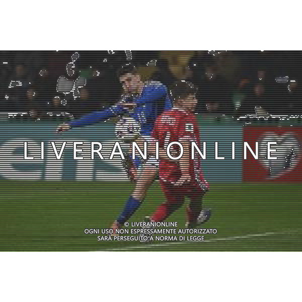 TVRG Moldova vs Italia nella foto Andrea Cambiaso (Italia) al tiro Chisinau (MOL) 13-11-2025 Stadio Zimbru Moldova vs Italia Qualificazioni Mondiali 2026 Gruppo I - 9a giornata foto Roberto Garavaglia/Agenzia Aldo Liverani sas