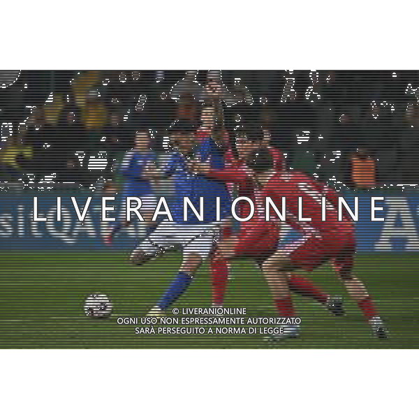 TVRG Moldova vs Italia nella foto Gianluca Scamacca (Italia) al tiro Chisinau (MOL) 13-11-2025 Stadio Zimbru Moldova vs Italia Qualificazioni Mondiali 2026 Gruppo I - 9a giornata foto Roberto Garavaglia/Agenzia Aldo Liverani sas