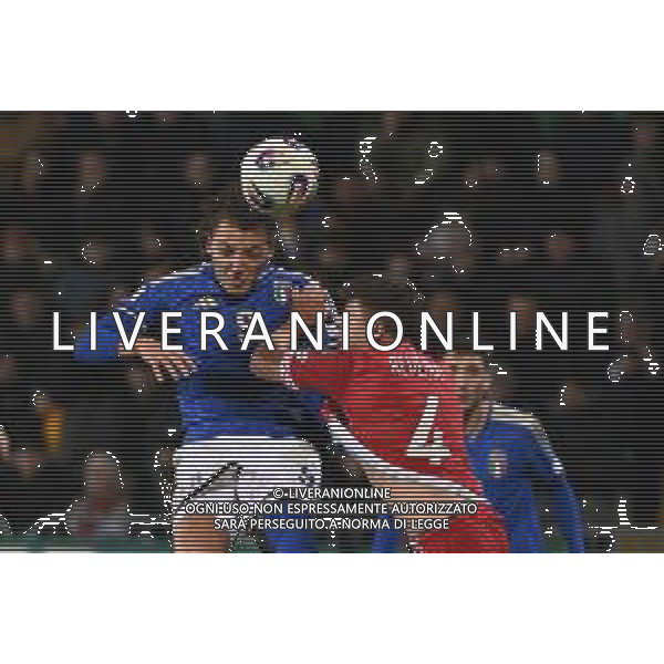 TVRG Moldova vs Italia nella foto Mateo Retegui (Italia) e Ioan-Calin Revenco (Moldova) Chisinau (MOL) 13-11-2025 Stadio Zimbru Moldova vs Italia Qualificazioni Mondiali 2026 Gruppo I - 9a giornata foto Roberto Garavaglia/Agenzia Aldo Liverani sas