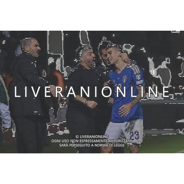 TVRG Moldova vs Italia nella foto Gennaro Gattuso allenatore Italia e Gianluca Mancini (Italia) esultanza dopo il gol dell\'1 a 0 Chisinau (MOL) 13-11-2025 Stadio Zimbru Moldova vs Italia Qualificazioni Mondiali 2026 Gruppo I - 9a giornata foto Roberto Garavaglia/Agenzia Aldo Liverani sas