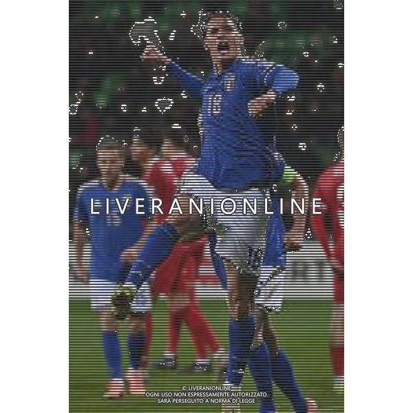 TVRG Moldova vs Italia nella foto Francesco Pio Esposito (Italia) esultanza dopo il gol del 2 a 0 Chisinau (MOL) 13-11-2025 Stadio Zimbru Moldova vs Italia Qualificazioni Mondiali 2026 Gruppo I - 9a giornata foto Roberto Garavaglia/Agenzia Aldo Liverani sas