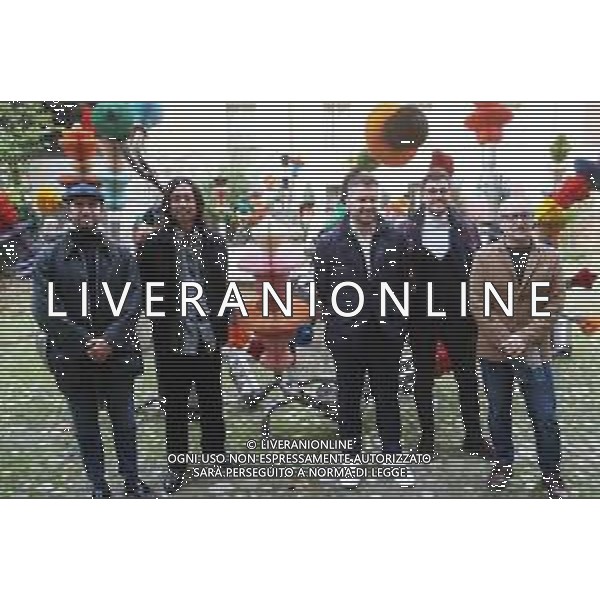 IMOLA 15 11 2025 PALAZZO TOZZONI MOSTRA DI KEITA MIYAZAKI NELLA FOTO DA SINISTRA RICCARDO FREDDO,ARTISTA KEITA MIYAZAKI,SINDACO DI IMOLA MARCO PANIERI,ASSESSORE ALLA CULTURA GIACOMO GAMBI E CURATORE DELLA MOSTRA DIEGO GALIZZI ©SANNA - AGENZIA ALDO LIVERANI SAS