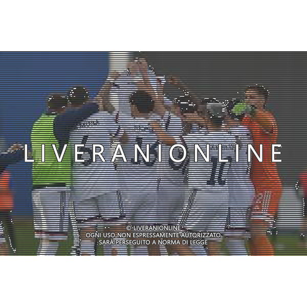 Latina vs Cosenza Campionato Serie C Sky Wifi - 14 Giornata Stadio D.Francioni - Latina 15-11-2025 nella foto Esultanza Cosenza Foto di Federico Gaetano - ag.Aldo Liverani- AGENZIA ALDO LIVERANI SAS