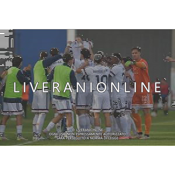 Latina vs Cosenza Campionato Serie C Sky Wifi - 14 Giornata Stadio D.Francioni - Latina 15-11-2025 nella foto Esultanza Cosenza Foto di Federico Gaetano - ag.Aldo Liverani- AGENZIA ALDO LIVERANI SAS