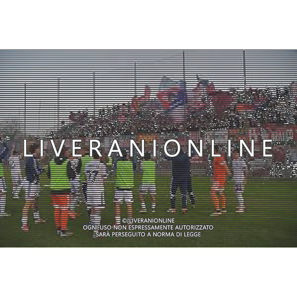 Latina vs Cosenza Campionato Serie C Sky Wifi - 14 Giornata Stadio D.Francioni - Latina 15-11-2025 nella foto Esultanza finale Cosenza Foto di Federico Gaetano - ag.Aldo Liverani- AGENZIA ALDO LIVERANI SAS