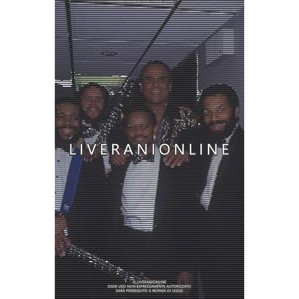 DIAP-RETROSPETTIVA -HARRY BELEFONTE CANTANTE NELLA FOTO HARRY BELAFONTE NELL\'ANNO 1988 A MILANO OSPITE DELLA TRSMISSIONE TELEVISIVA “RAFFAELLA CARRA\' SHOW “ AG ALDO LIVERANI SAS