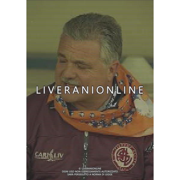 NEG-25-03-2001 PISA-CAMPIONATO DI CALCIO SERIE B PISA-LIVORNO 0-2 A TAVOLINO PER DISORDINI TRA LE TIFOSERIE NELLA FOTO OSVALDO IACONI ALLENATORE LIVORNO CALCIO AG ALDO LIVERANI SAS