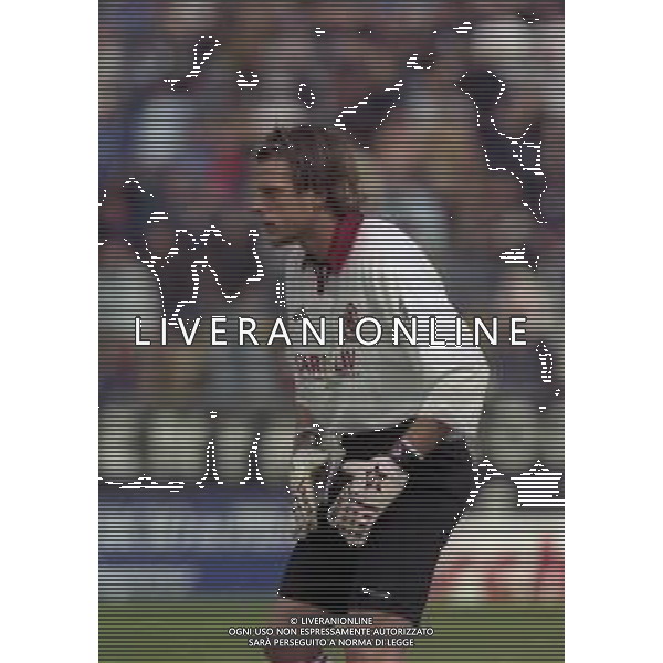 NEG-25-03-2001 PISA-CAMPIONATO DI CALCIO SERIE B PISA-LIVORNO 0-2 A TAVOLINO PER DISORDINI TRA LE TIFOSERIE NELLA FOTO ANDREA IVAN AG ALDO LIVERANI SAS