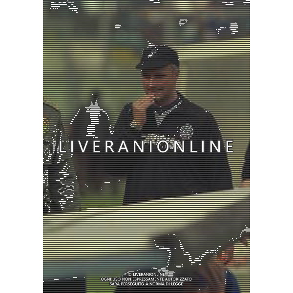 NEG-25-03-2001 PISA-CAMPIONATO DI CALCIO SERIE B PISA-LIVORNO 0-2 A TAVOLINO PER DISORDINI TRA LE TIFOSERIE NELLA FOTO FRANCESCO D\'ARRIGO ALLENATORE PISA CALCIO AG ALDO LIVERANI SAS