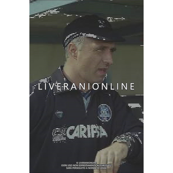 NEG-25-03-2001 PISA-CAMPIONATO DI CALCIO SERIE B PISA-LIVORNO 0-2 A TAVOLINO PER DISORDINI TRA LE TIFOSERIE NELLA FOTO FRANCESCO D\'ARRIGO ALLENATORE PISA CALCIO AG ALDO LIVERANI SAS