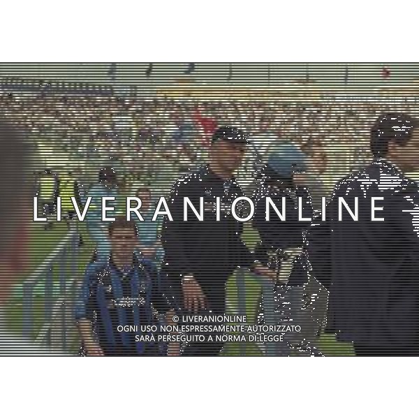 NEG-25-03-2001 PISA-CAMPIONATO DI CALCIO SERIE B PISA-LIVORNO 0-2 A TAVOLINO PER DISORDINI TRA LE TIFOSERIE NELLA FOTO FRANCESCO D\'ARRIGO ALLENATORE PISA CALCIO AG ALDO LIVERANI SAS