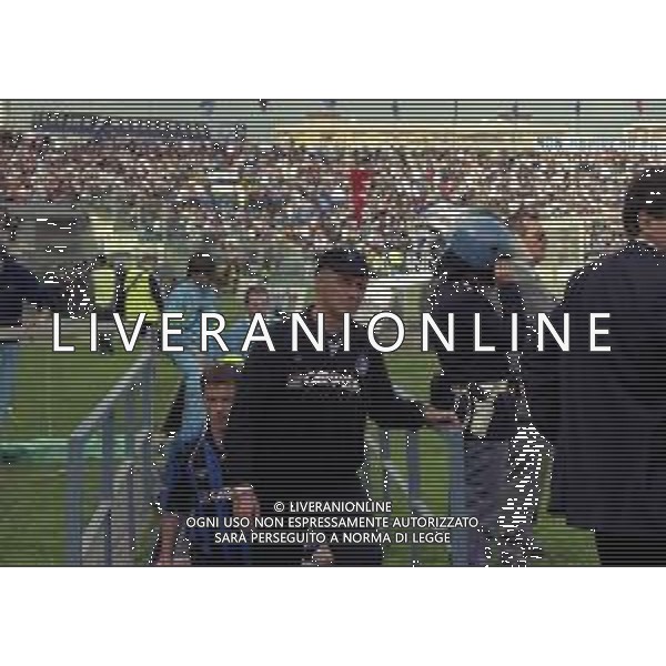 NEG-25-03-2001 PISA-CAMPIONATO DI CALCIO SERIE B PISA-LIVORNO 0-2 A TAVOLINO PER DISORDINI TRA LE TIFOSERIE NELLA FOTO FRANCESCO D\'ARRIGO ALLENATORE PISA CALCIO AG ALDO LIVERANI SAS