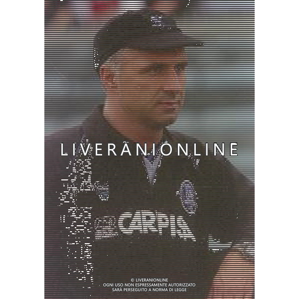 NEG-25-03-2001 PISA-CAMPIONATO DI CALCIO SERIE B PISA-LIVORNO 0-2 A TAVOLINO PER DISORDINI TRA LE TIFOSERIE NELLA FOTO FRANCESCO D\'ARRIGO ALLENATORE PISA CALCIO AG ALDO LIVERANI SAS