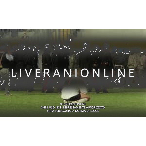 NEG-25-03-2001 PISA-CAMPIONATO DI CALCIO SERIE B PISA-LIVORNO 0-2 A TAVOLINO PER DISORDINI TRA LE TIFOSERIE NELLA FOTO ANDREA IVAN AG ALDO LIVERANI SAS