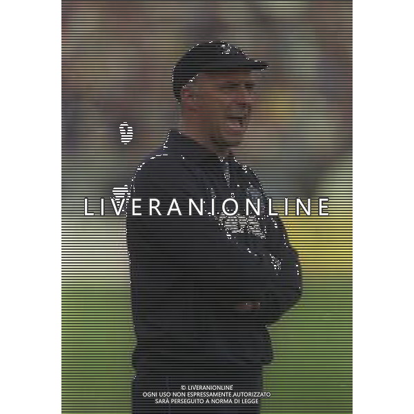 NEG-25-03-2001 PISA-CAMPIONATO DI CALCIO SERIE B PISA-LIVORNO 0-2 A TAVOLINO PER DISORDINI TRA LE TIFOSERIE NELLA FOTO FRANCESCO D\'ARRIGO ALLENATORE PISA CALCIO AG ALDO LIVERANI SAS