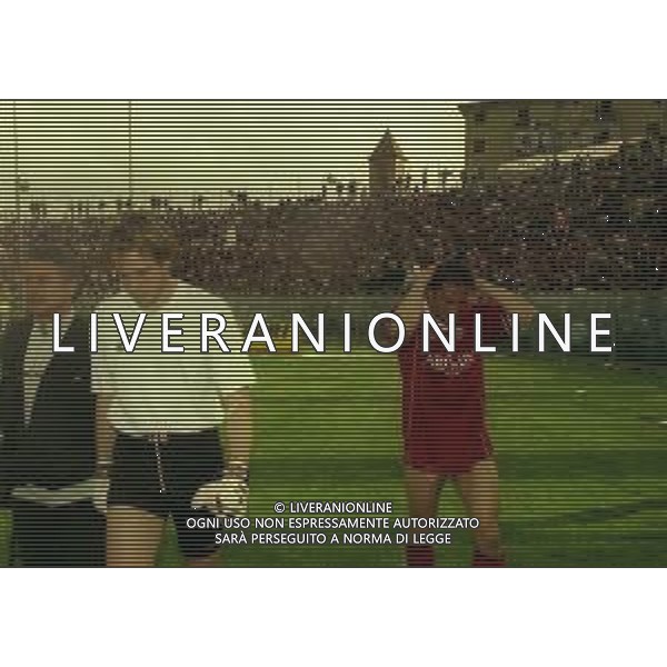 NEG-25-03-2001 PISA-CAMPIONATO DI CALCIO SERIE B PISA-LIVORNO 0-2 A TAVOLINO PER DISORDINI TRA LE TIFOSERIE NELLA FOTO ANDREA IVAN E IGOR PROTTI AG ALDO LIVERANI SAS