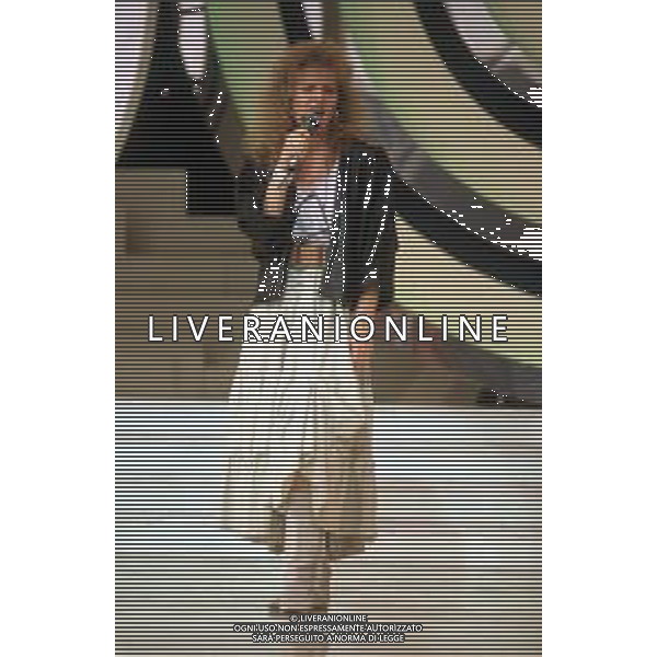 DIAP- RETROSPETTIVA LENA BIOLCATI CANTANTE NELLA FOTO LENA BIOLCATI A SAINT VINCENT ESTATE NELL’ANNO 1986 AG ALDO LIVERANI SAS