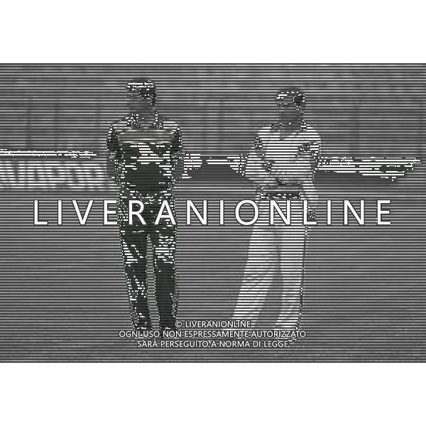 NEG-1981 ALLENAMENTO BOLOGNA CALCIO NELLA FOTO TARCISIO BURGNICH ALLENATORE BOLOGNA CALCIO CON ARISTIDE GUARNIERI AG ALDO LIVERANI SAS