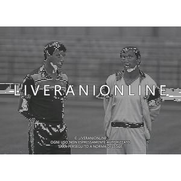 NEG-1981 ALLENAMENTO BOLOGNA CALCIO NELLA FOTO TARCISIO BURGNICH ALLENATORE BOLOGNA CALCIO CON ARISTIDE GUARNIERI AG ALDO LIVERANI SAS