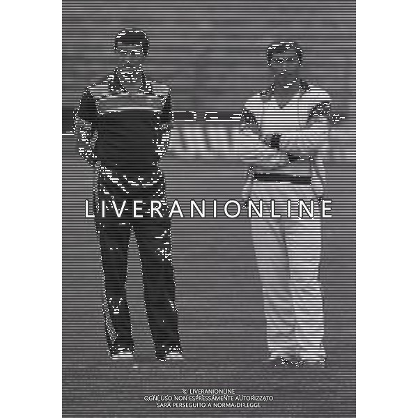 NEG-1981 ALLENAMENTO BOLOGNA CALCIO NELLA FOTO TARCISIO BURGNICH ALLENATORE BOLOGNA CALCIO CON ARISTIDE GUARNIERI AG ALDO LIVERANI SAS