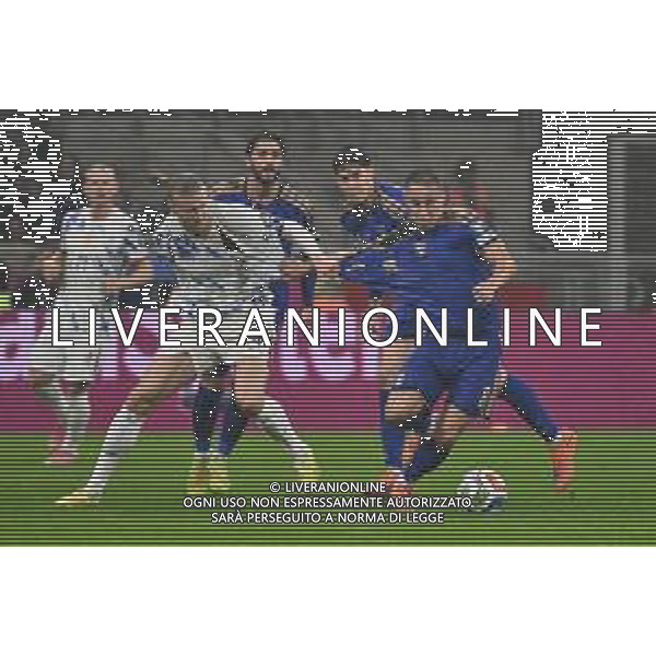 Italia vs Norvegia nella foto Erling Haaland (Norvegia) e Davide Frattesi (Italia) Milano 16-11-2025 Stadio Giuseppe Meazza - San Siro Italia vs Norvegia Qualificazioni Mondiali 2026 Gruppo I - 10a giornata foto Roberto Garavaglia/Agenzia Aldo Liverani sas