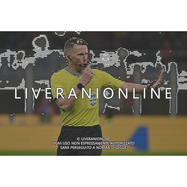 Italia vs Norvegia nella foto l\'arbitro Alejandro Hernandez (SPA) Milano 16-11-2025 Stadio Giuseppe Meazza - San Siro Italia vs Norvegia Qualificazioni Mondiali 2026 Gruppo I - 10a giornata foto Roberto Garavaglia/Agenzia Aldo Liverani sas