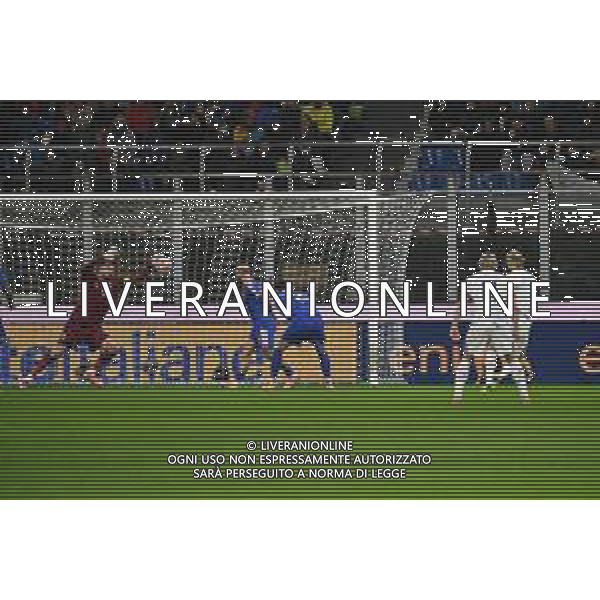 Italia vs Norvegia nella foto Erling Haaland (Norvegia) segna il gol del 2 a 1 Milano 16-11-2025 Stadio Giuseppe Meazza - San Siro Italia vs Norvegia Qualificazioni Mondiali 2026 Gruppo I - 10a giornata foto Roberto Garavaglia/Agenzia Aldo Liverani sas