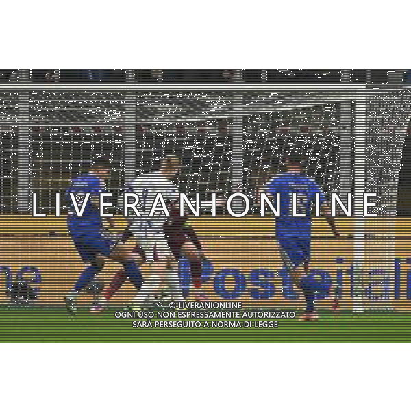 Italia vs Norvegia nella foto Erling Haaland (Norvegia) segna il gol del 3 a 1 Milano 16-11-2025 Stadio Giuseppe Meazza - San Siro Italia vs Norvegia Qualificazioni Mondiali 2026 Gruppo I - 10a giornata foto Roberto Garavaglia/Agenzia Aldo Liverani sas