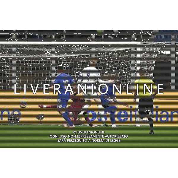 Italia vs Norvegia nella foto Erling Haaland (Norvegia) segna il gol del 3 a 1 Milano 16-11-2025 Stadio Giuseppe Meazza - San Siro Italia vs Norvegia Qualificazioni Mondiali 2026 Gruppo I - 10a giornata foto Roberto Garavaglia/Agenzia Aldo Liverani sas