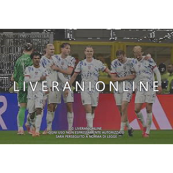 Italia vs Norvegia nella foto giocatori Norvegia esultanza dopo il gol del 3 a 1 Milano 16-11-2025 Stadio Giuseppe Meazza - San Siro Italia vs Norvegia Qualificazioni Mondiali 2026 Gruppo I - 10a giornata foto Roberto Garavaglia/Agenzia Aldo Liverani sas