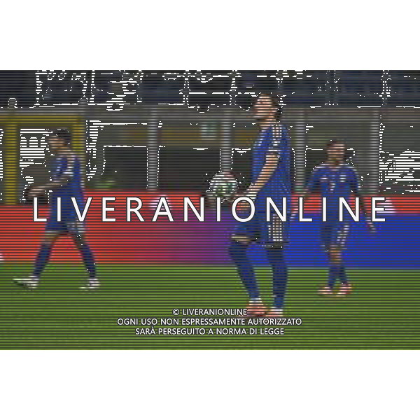 Italia vs Norvegia nella foto delusione Italia dopo il gol subito dell\'1 a 3 Milano 16-11-2025 Stadio Giuseppe Meazza - San Siro Italia vs Norvegia Qualificazioni Mondiali 2026 Gruppo I - 10a giornata foto Roberto Garavaglia/Agenzia Aldo Liverani sas