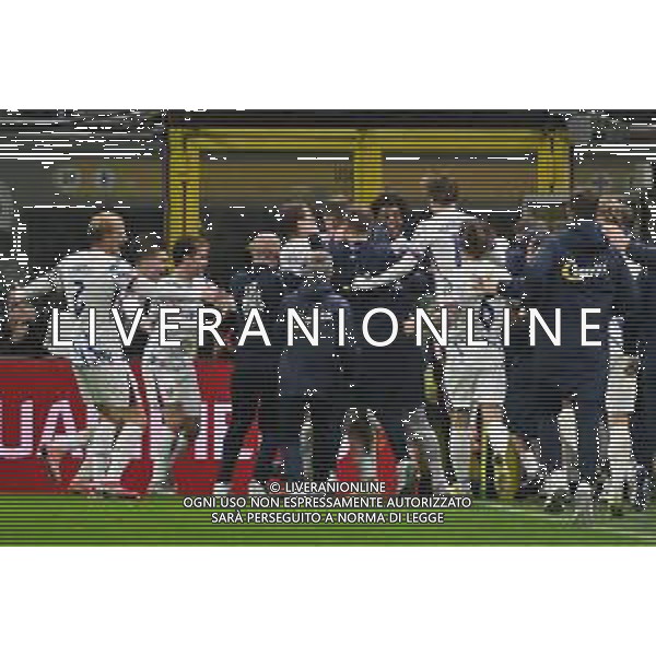 Italia vs Norvegia nella foto giocatori Norvegia esultanza dopo il gol del 4 a 1 Milano 16-11-2025 Stadio Giuseppe Meazza - San Siro Italia vs Norvegia Qualificazioni Mondiali 2026 Gruppo I - 10a giornata foto Roberto Garavaglia/Agenzia Aldo Liverani sas