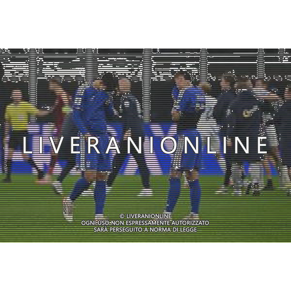 Italia vs Norvegia nella foto delusione Italia ed esultanza Norvegiua a fine gara Milano 16-11-2025 Stadio Giuseppe Meazza - San Siro Italia vs Norvegia Qualificazioni Mondiali 2026 Gruppo I - 10a giornata foto Roberto Garavaglia/Agenzia Aldo Liverani sas