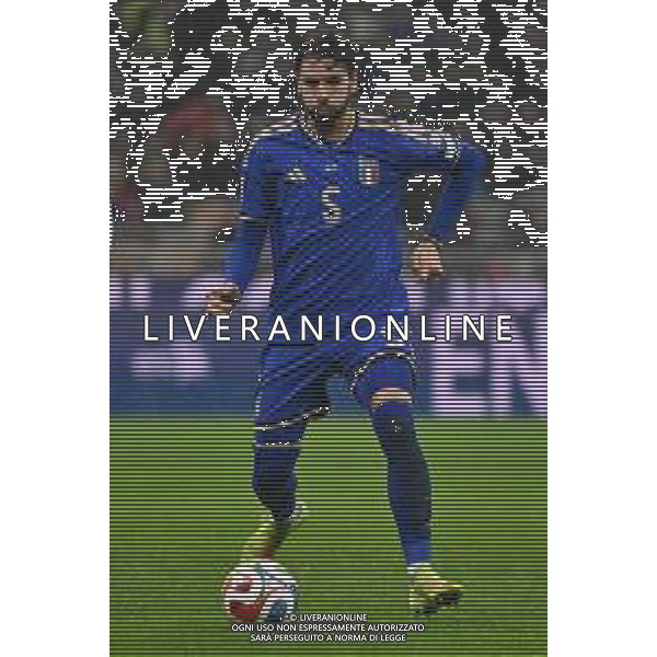 Italia vs Norvegia nella foto Manuel Locatelli (Italia) Milano 16-11-2025 Stadio Giuseppe Meazza - San Siro Italia vs Norvegia Qualificazioni Mondiali 2026 Gruppo I - 10a giornata foto Roberto Garavaglia/Agenzia Aldo Liverani sas