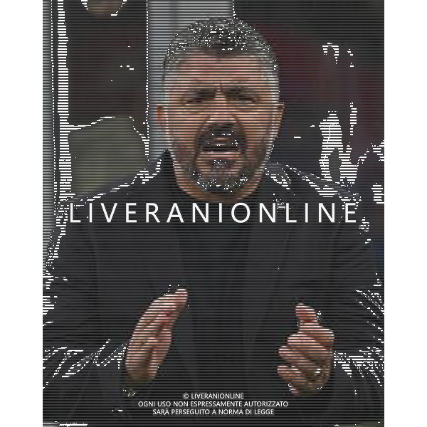 Italia vs Norvegia nella foto Gennaro Gattuso allenatore Italia Milano 16-11-2025 Stadio Giuseppe Meazza - San Siro Italia vs Norvegia Qualificazioni Mondiali 2026 Gruppo I - 10a giornata foto Roberto Garavaglia/Agenzia Aldo Liverani sas