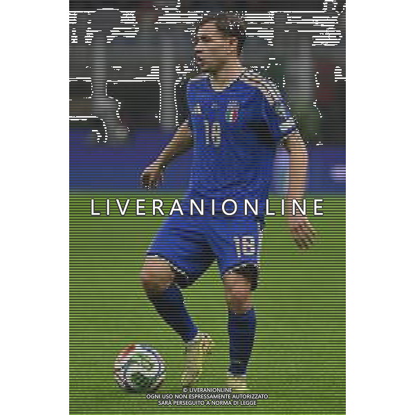 Italia vs Norvegia nella foto Nicolò Barella (Italia) Milano 16-11-2025 Stadio Giuseppe Meazza - San Siro Italia vs Norvegia Qualificazioni Mondiali 2026 Gruppo I - 10a giornata foto Roberto Garavaglia/Agenzia Aldo Liverani sas