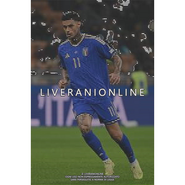 Italia vs Norvegia nella foto Gianluca Scamacca (Italia) Milano 16-11-2025 Stadio Giuseppe Meazza - San Siro Italia vs Norvegia Qualificazioni Mondiali 2026 Gruppo I - 10a giornata foto Roberto Garavaglia/Agenzia Aldo Liverani sas