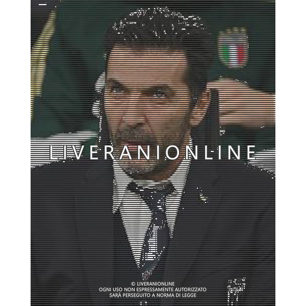 Italia vs Norvegia nella foto Gianluigi Buffon capo delegazione Italia Milano 16-11-2025 Stadio Giuseppe Meazza - San Siro Italia vs Norvegia Qualificazioni Mondiali 2026 Gruppo I - 10a giornata foto Roberto Garavaglia/Agenzia Aldo Liverani sas