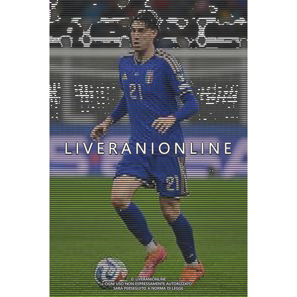 Italia vs Norvegia nella foto Alessandro Bastoni (Italia) Milano 16-11-2025 Stadio Giuseppe Meazza - San Siro Italia vs Norvegia Qualificazioni Mondiali 2026 Gruppo I - 10a giornata foto Roberto Garavaglia/Agenzia Aldo Liverani sas