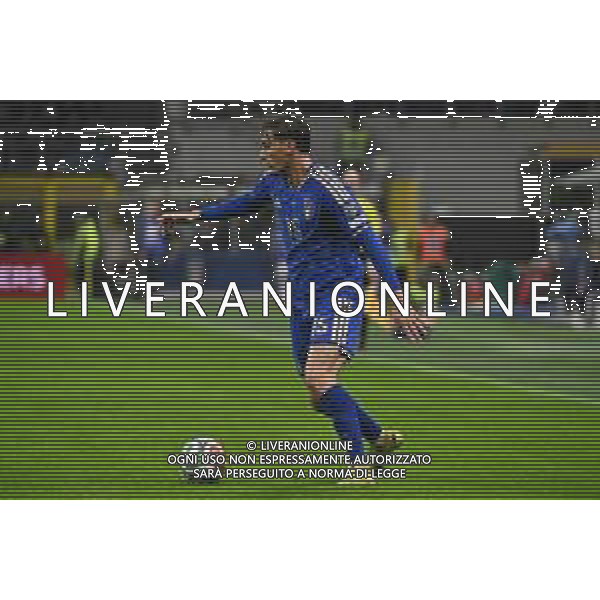 Italia vs Norvegia nella foto Francesco Pio Esposito (Italia) Milano 16-11-2025 Stadio Giuseppe Meazza - San Siro Italia vs Norvegia Qualificazioni Mondiali 2026 Gruppo I - 10a giornata foto Roberto Garavaglia/Agenzia Aldo Liverani sas